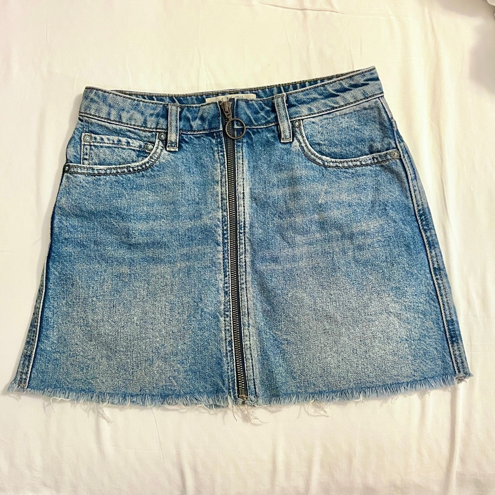 Free People Denim Mini Skirt Size 24